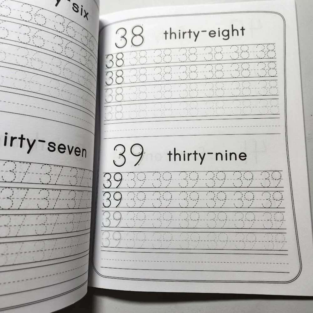 Tracing Numbers 1-100 For Kindergarten Workbook Activity Book Paperback Practice
